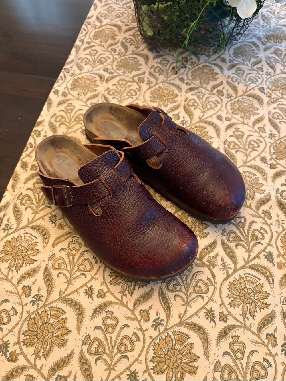 Birkenstock Boston Women's Brown Leather Clogs 39